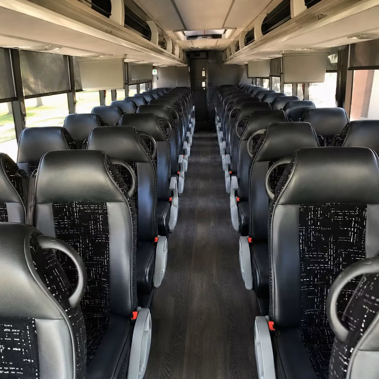 56 passenger charter bus interior