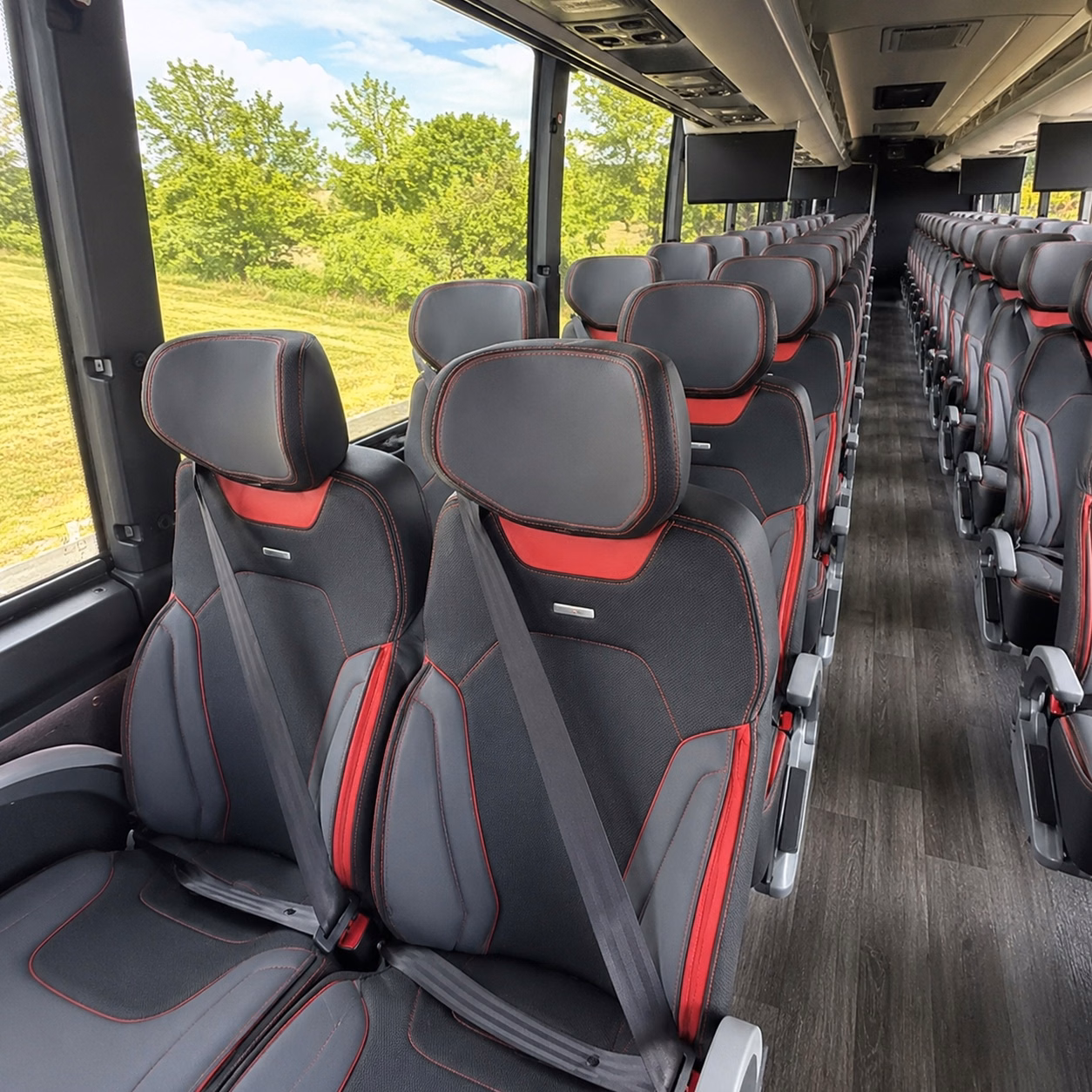 waterbury charter bus inside